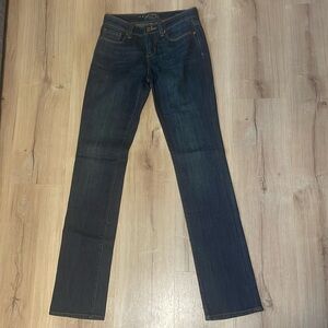 Seven7 Slim Jeans Womens 25 Blue Dark Wash Stretch Denim